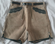 Lederhose aus Samtspalt Gr. 134 NEU B-Ware